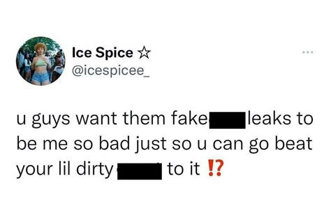 did ice spice get leaked|Ice Spice responds after her alleged sex tape leaks on Twitter